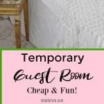 temporary guest room ideas cheap and fun