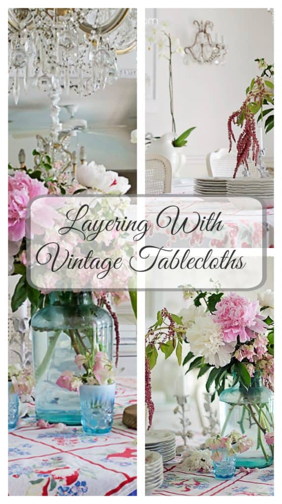 vintage tablecloths shabbyfufublog