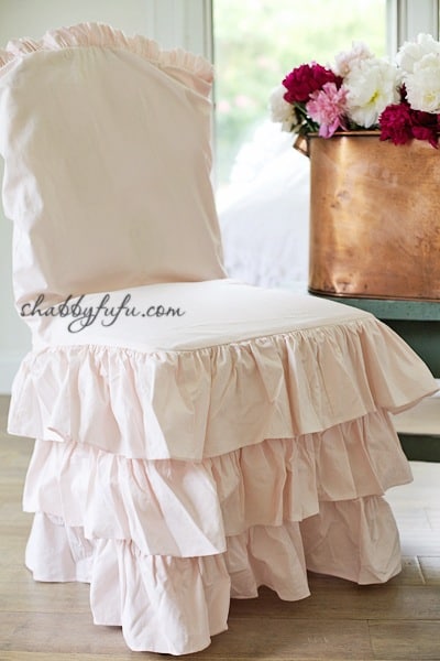 Shop Talk…Blush Pink Chair Slipcovers and More