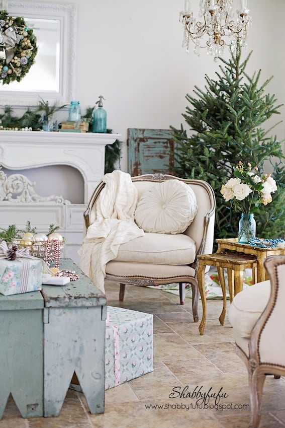 Vintage French Style Christmas Home
