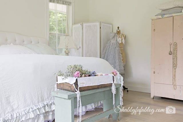 ruffled bed shabby chic couture