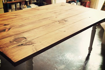 how to stain a table