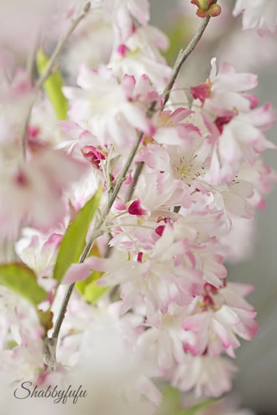 faux cherry blossoms