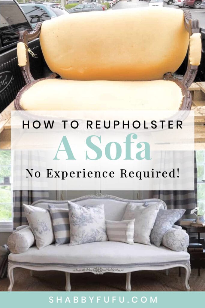 How To Easily Upholster A Sofa And, How To Recover A Sofa Chair