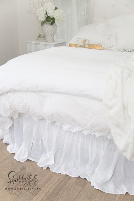 superior custom linens white linen bed skirt