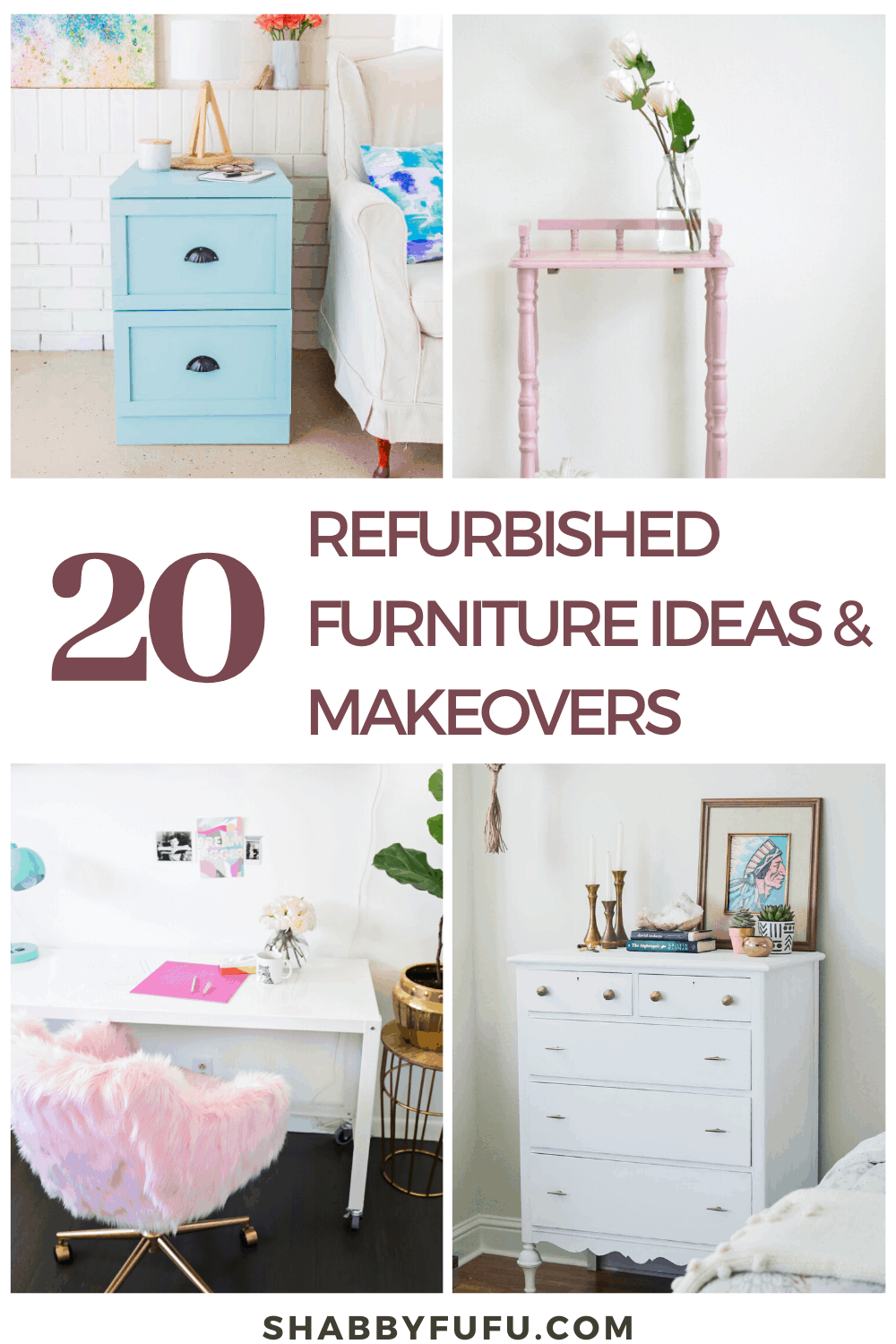12 Refurbished Furniture Ideas And Makeovers   shabbyfufu.com