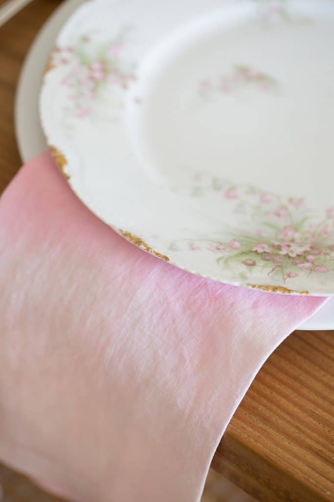 pink ombre napkins