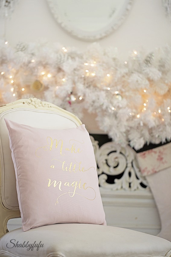 Shop The Look Bargain Christmas Pillows to Buy NOW pink-christmas-decorating-shabbyfufu
