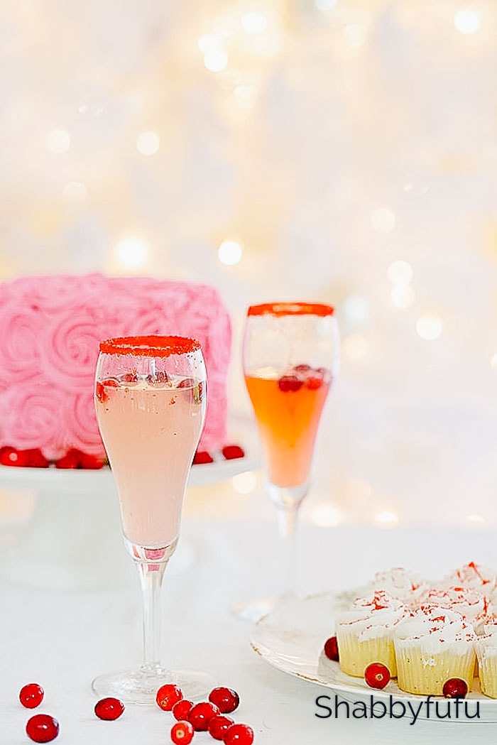 pretty and pink cocktails spritzer