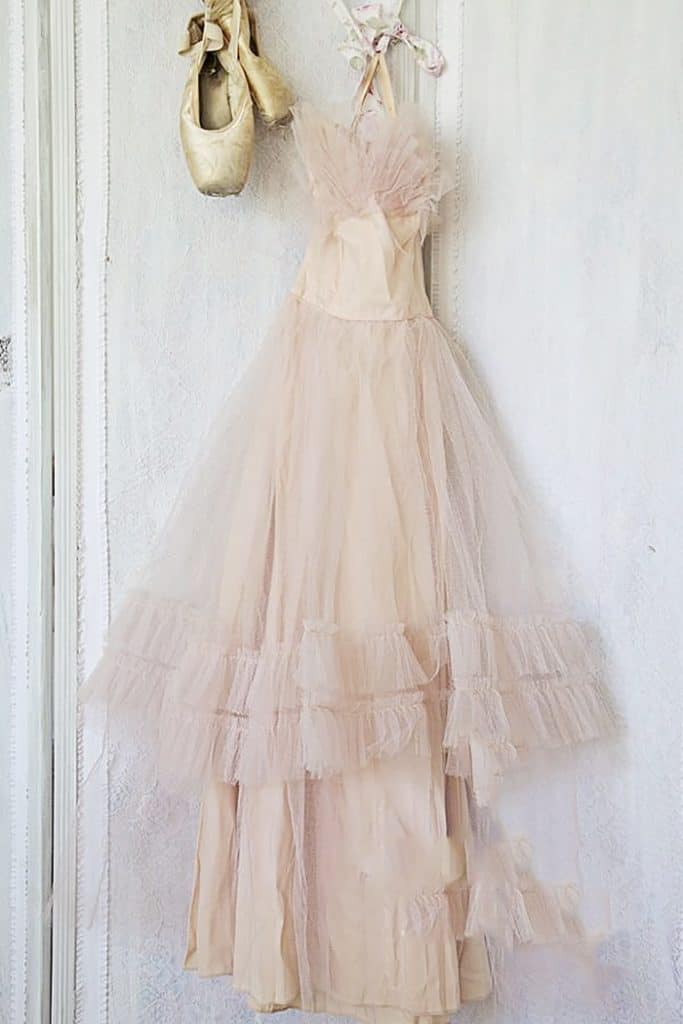blush vintage prom dress shabbyfufu