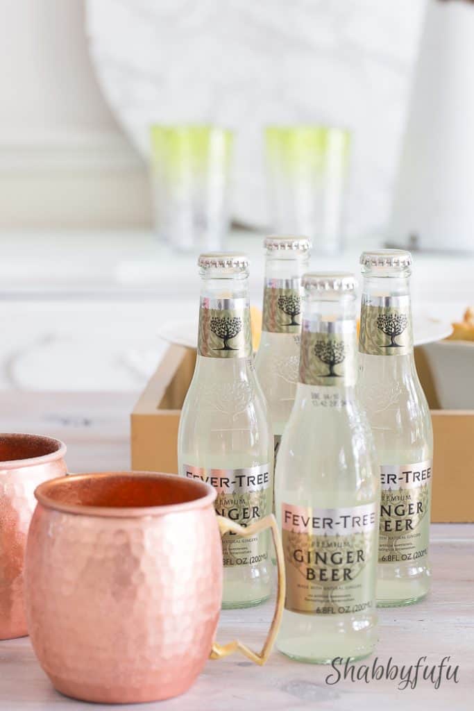 fever tree ginger beer moscow mule copper cups