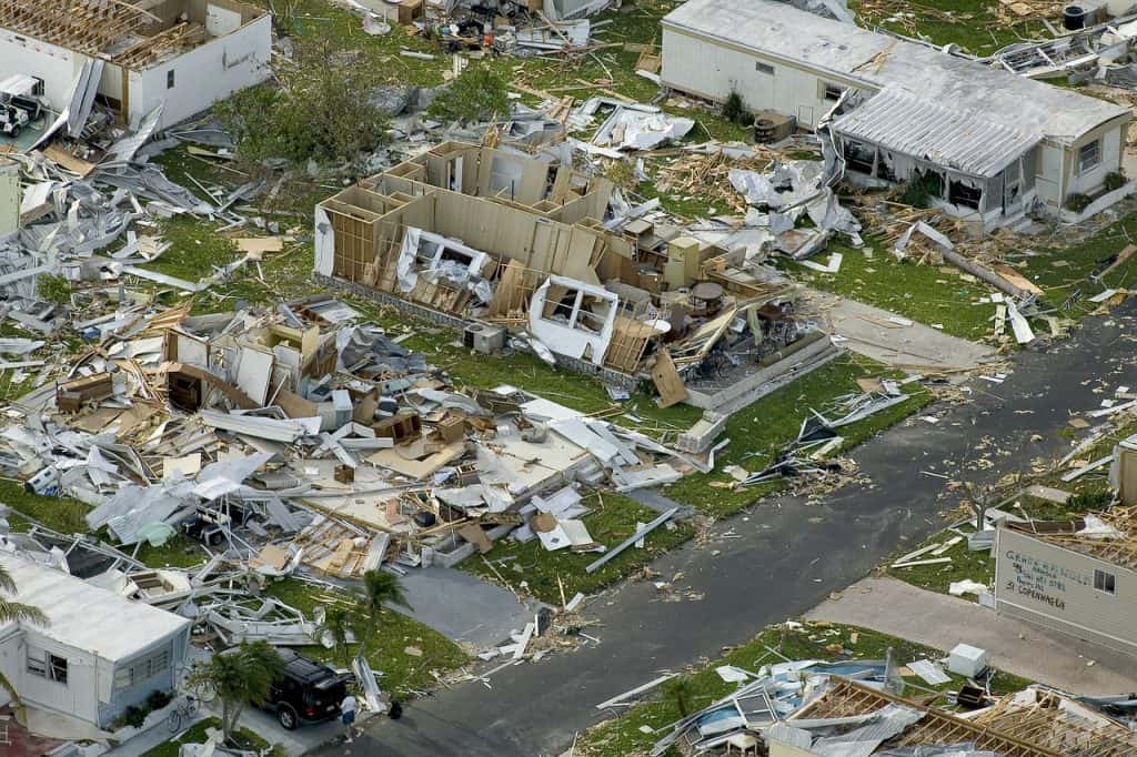 devastation from a hurricane