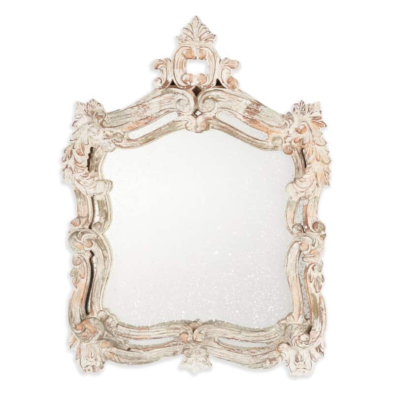 french country cottage mirror powderoom