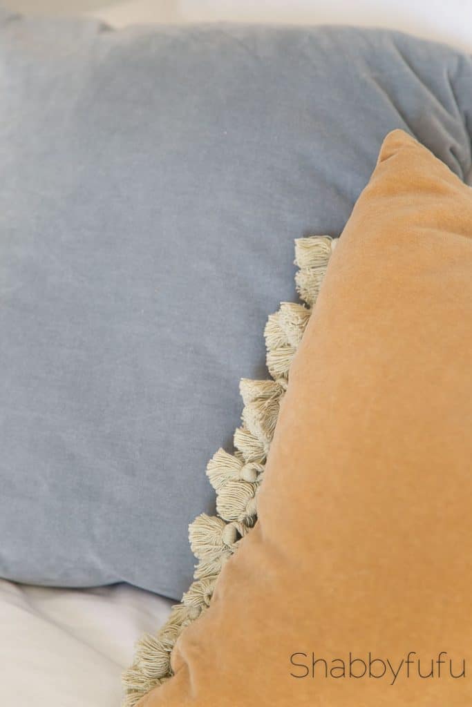 luxe velvet pillows