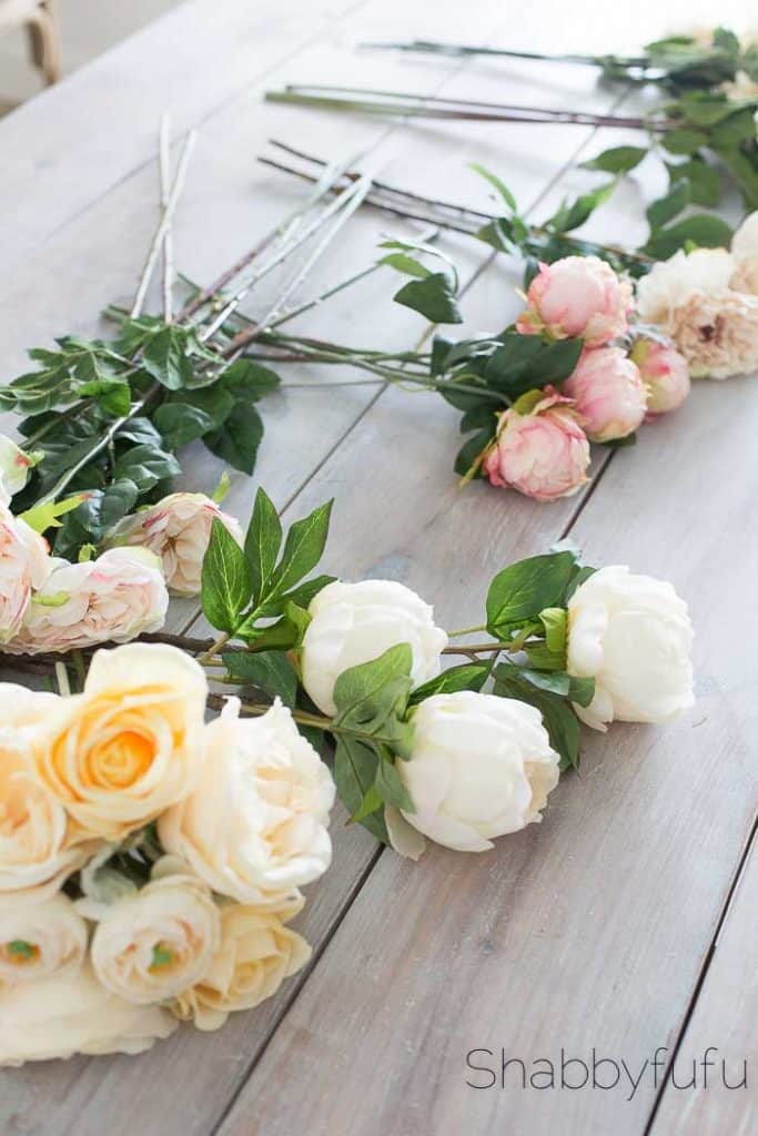 faux flowers wedding ideas