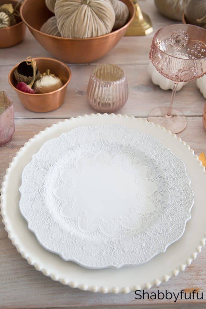 lace pattern plates from italy