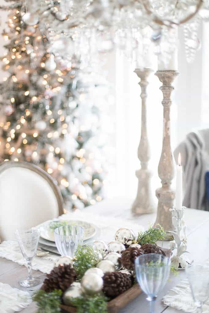 christmas rustic tablescape french country style