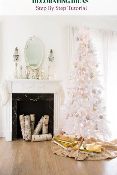white christmas tree step by step decorating ideas