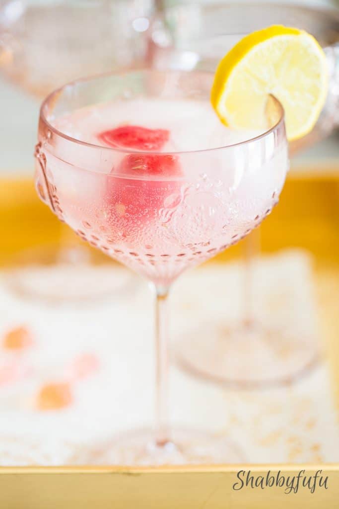 save money budget entertaining ideas - pink cocktails