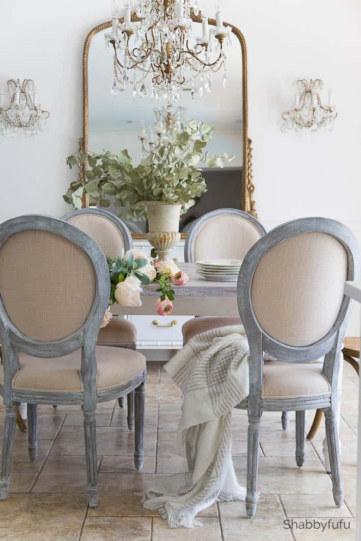 French Country Style Dining Room Shabbyfufu 11 