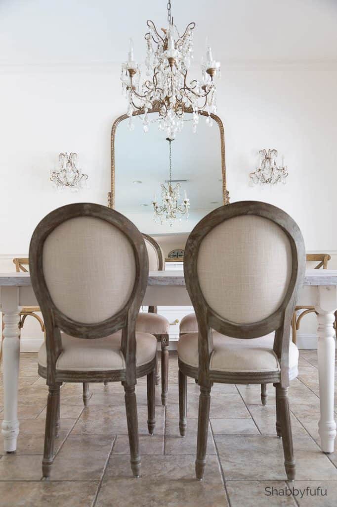 French Style Furniture And Chandelier, French Country Dining Room Images