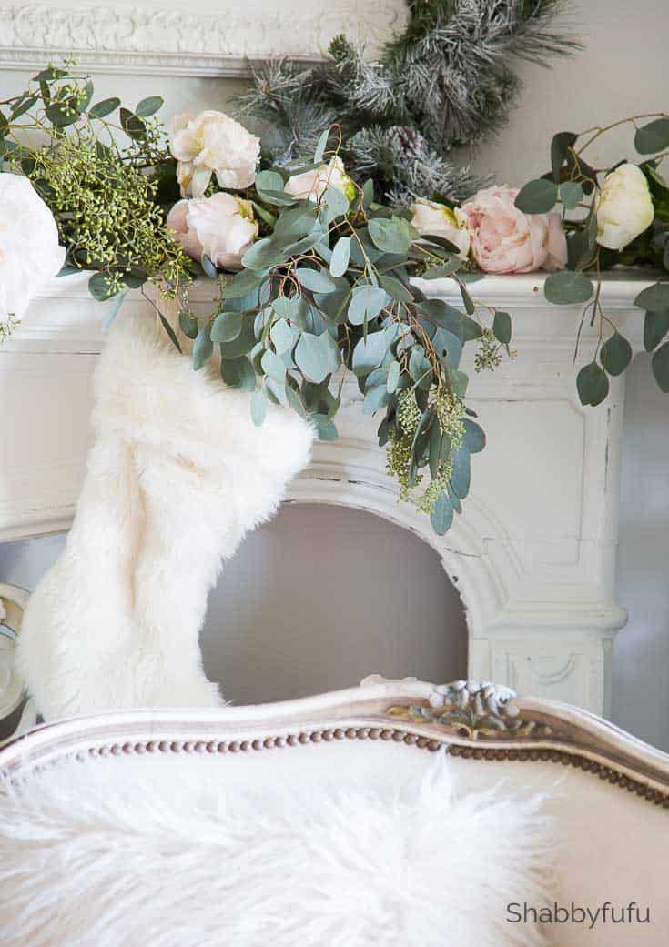 french country christmas mantel