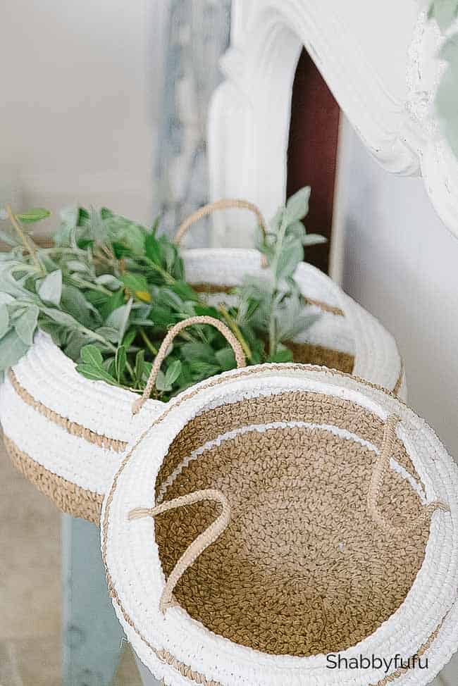 baskets fall decorating thrift store