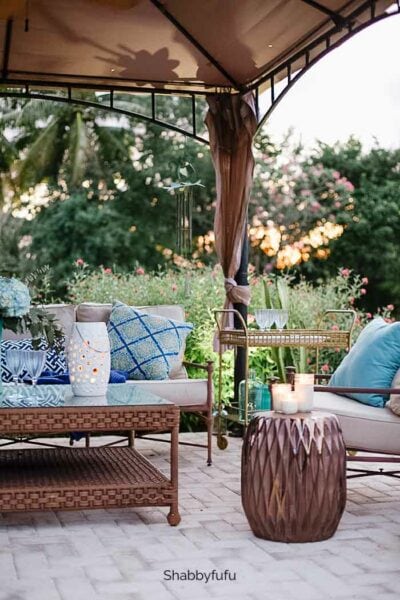 garden stools used outdoors