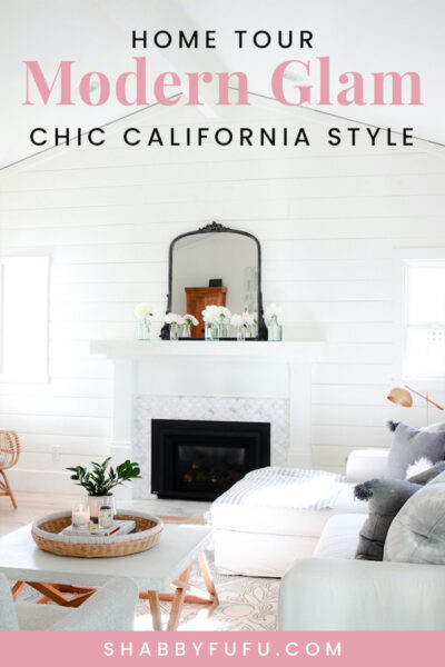 Glam Decor - Modern Home Tour - shabbyfufu.com