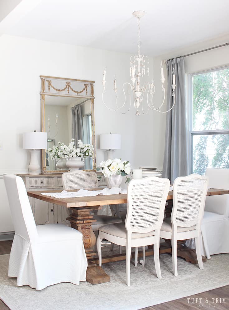 modern french farmhouse dining room
