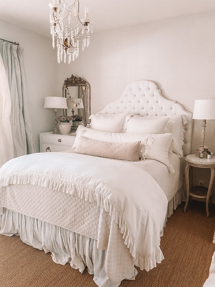 contemporary French interior bedroom