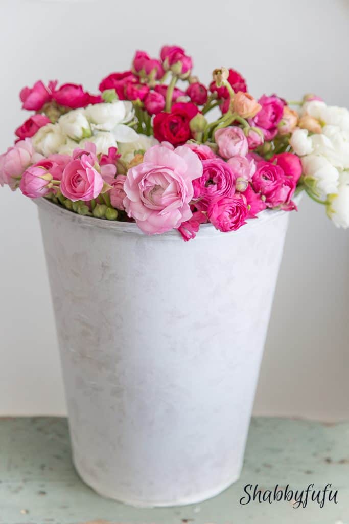 The Style Showcase 68| Decorate A Flower Bucket (Instead Of Trashing It)