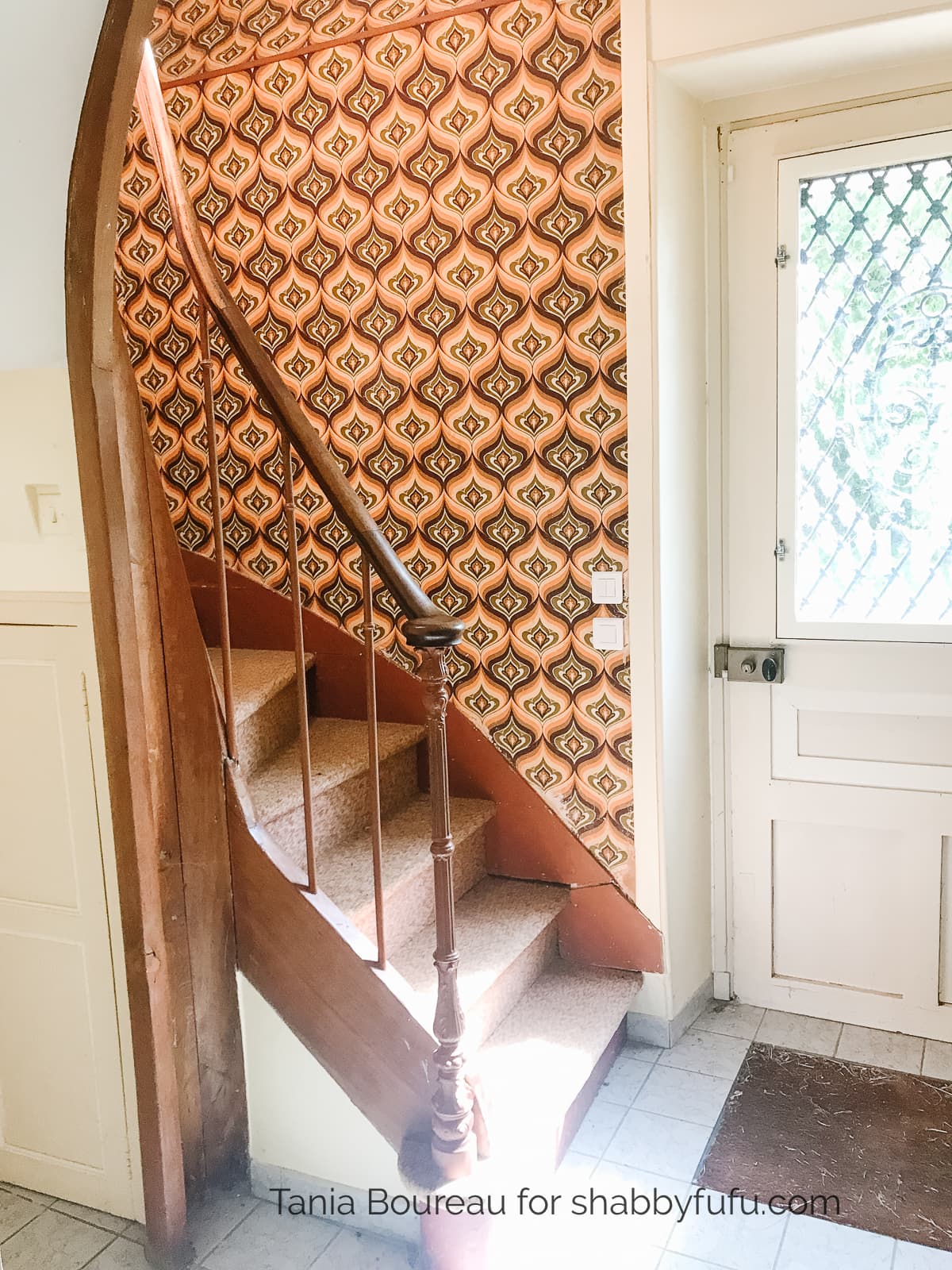 winding staircase in a French country house tour old 