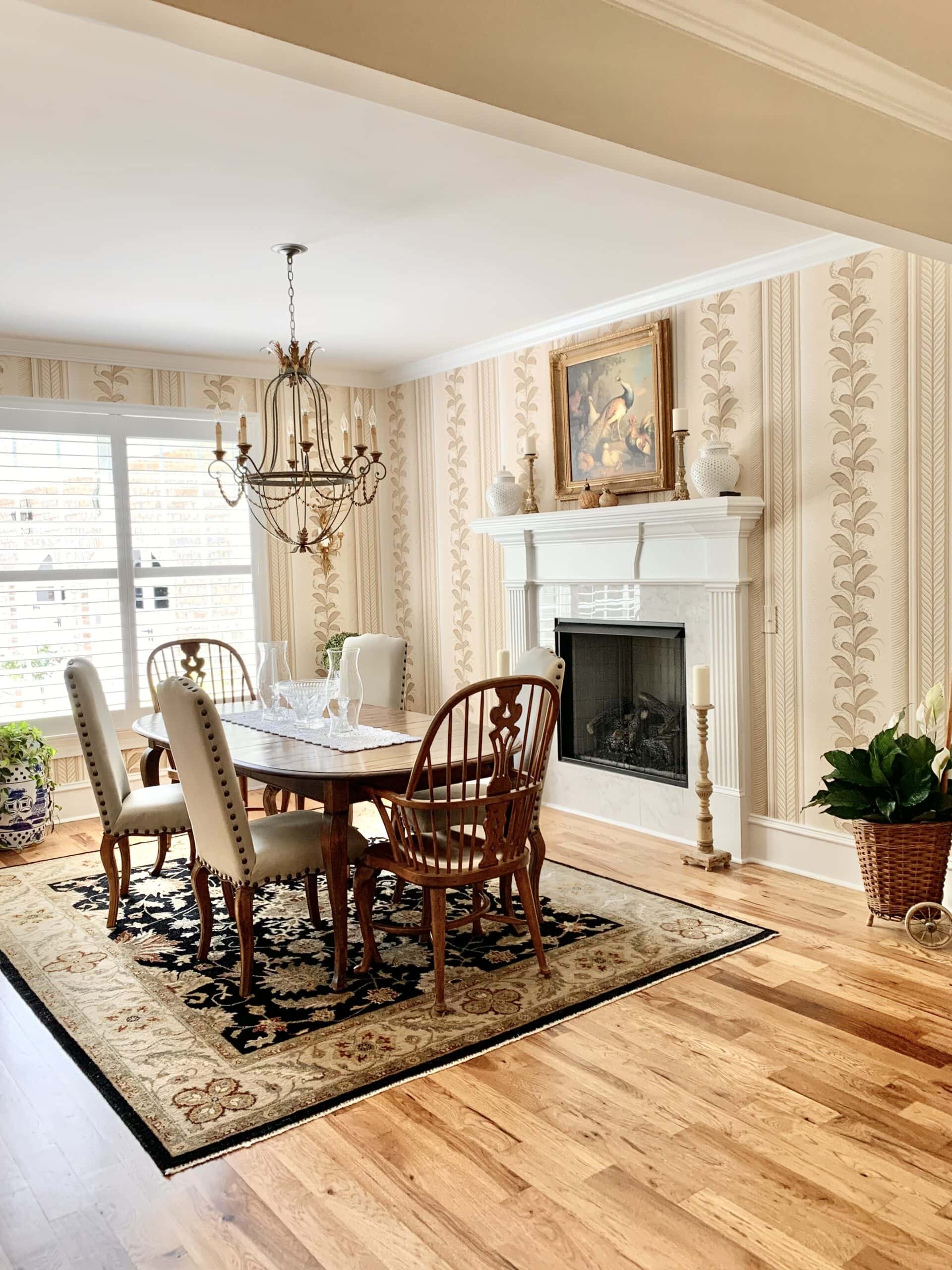 French country style home tour dining room