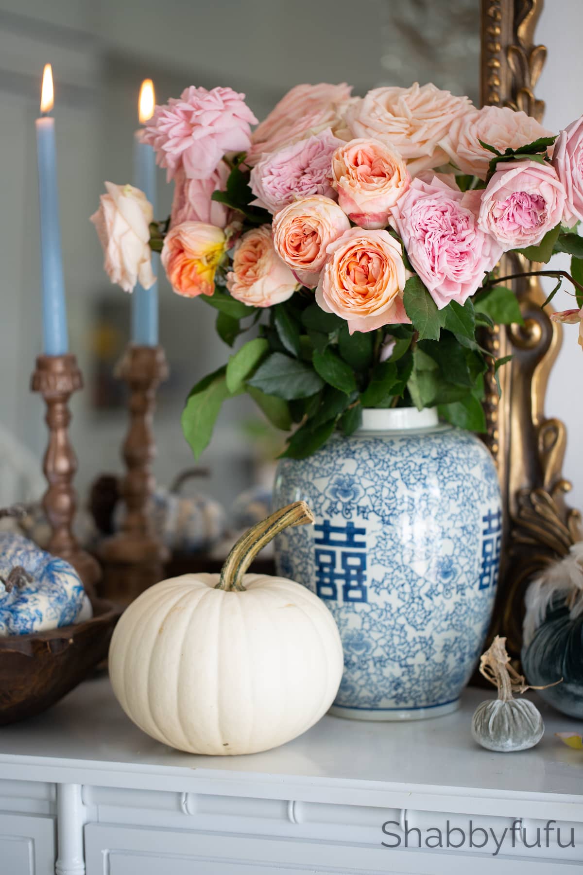 Chinoiserie Thanksgiving table setting ideas 