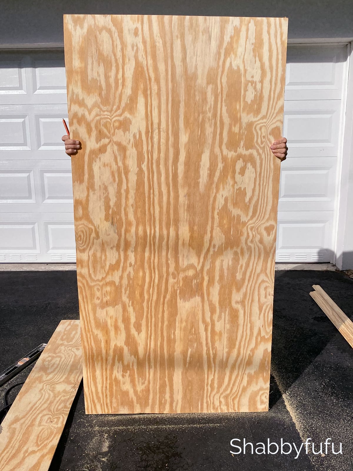 plywood for wood Christmas tree DIY