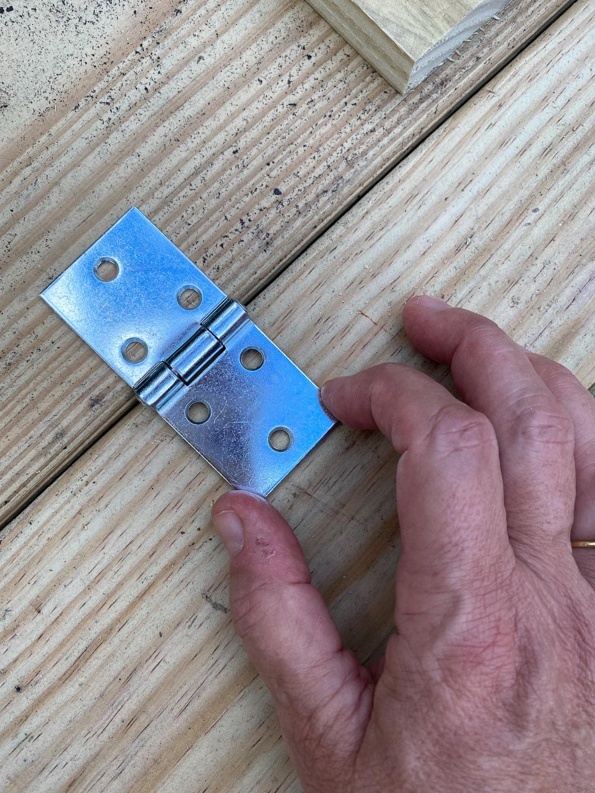 attaching hinges