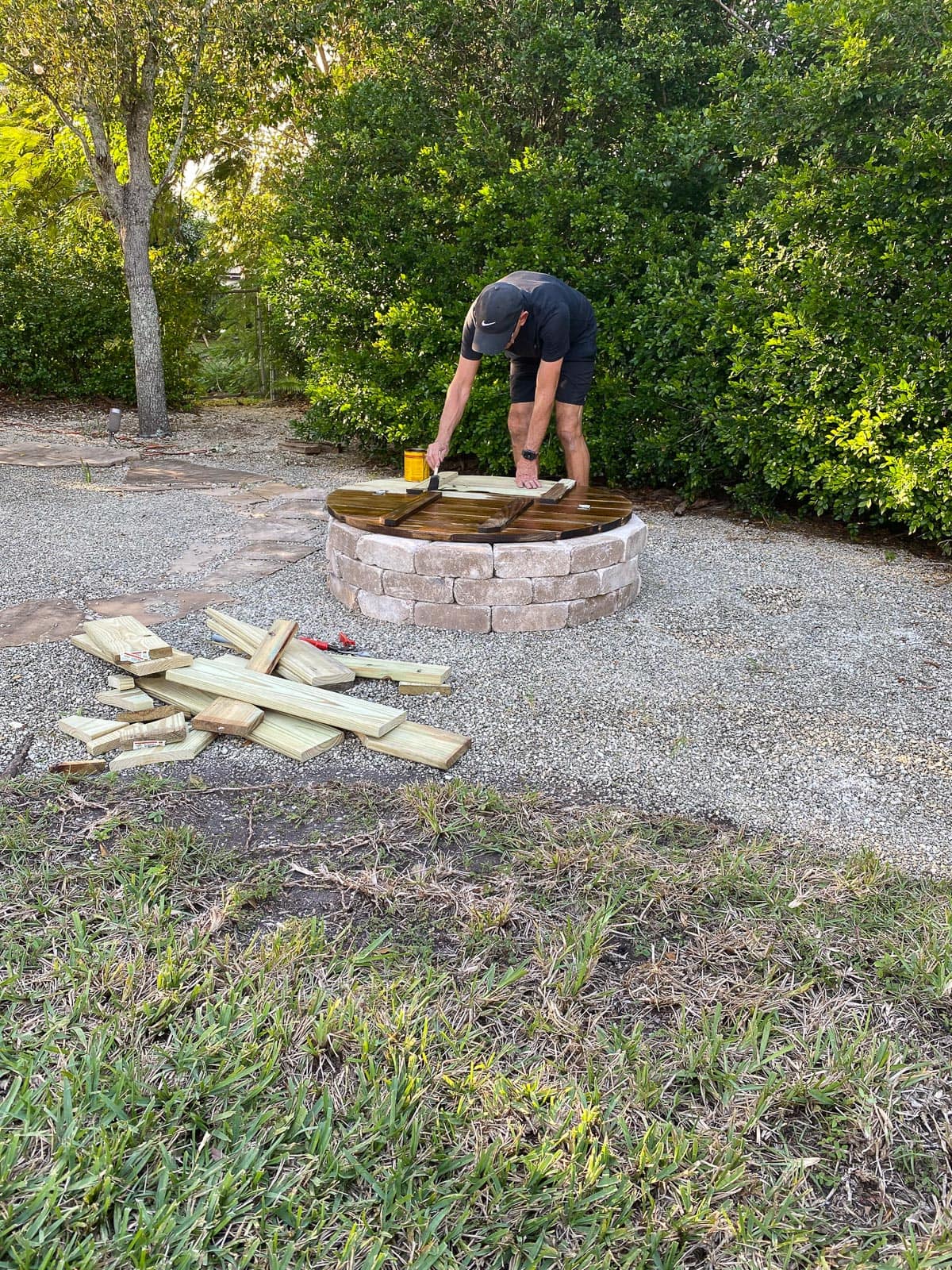 building an outdoor fire pit