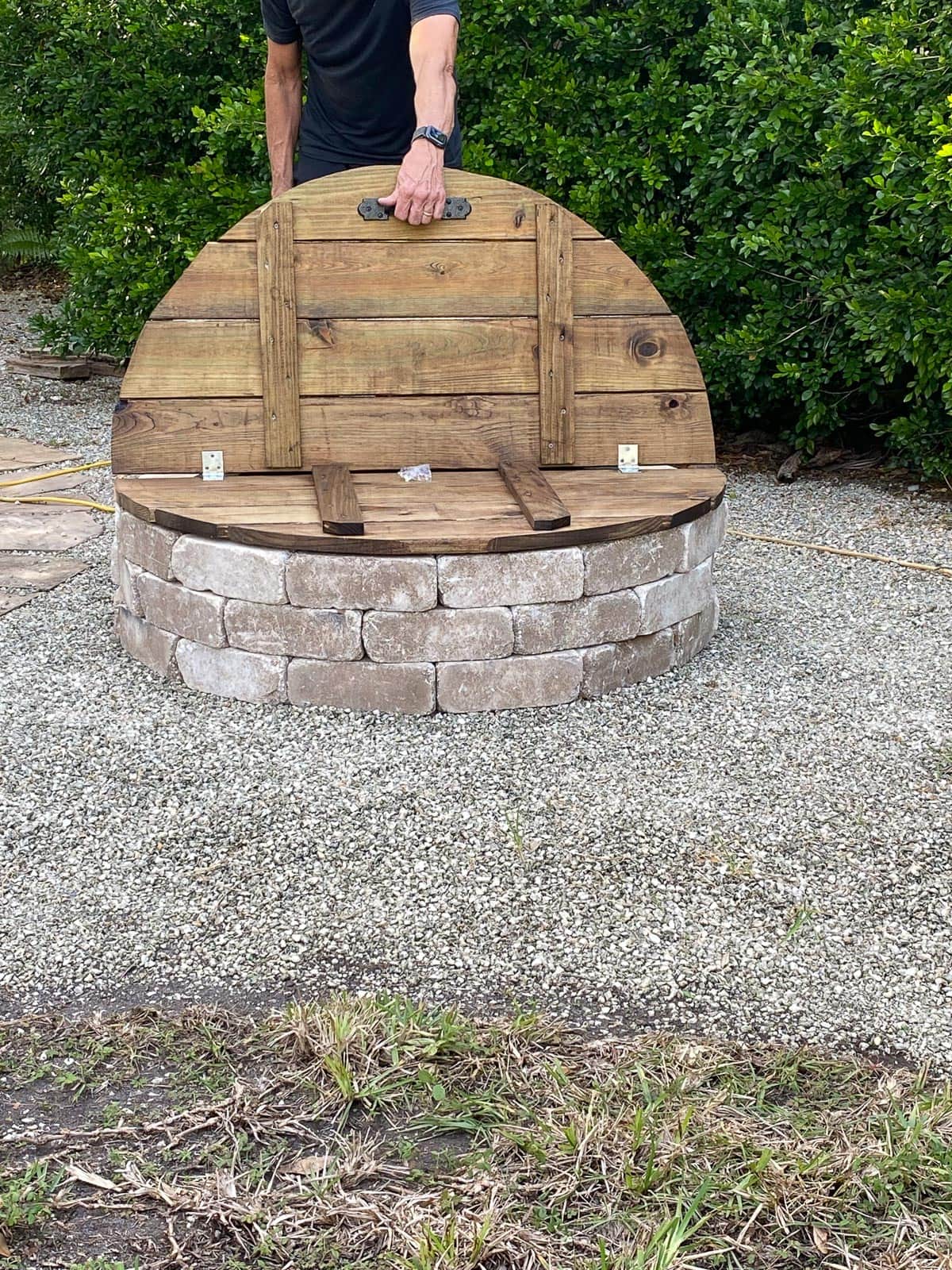 outdoor fire pit with lid instructions