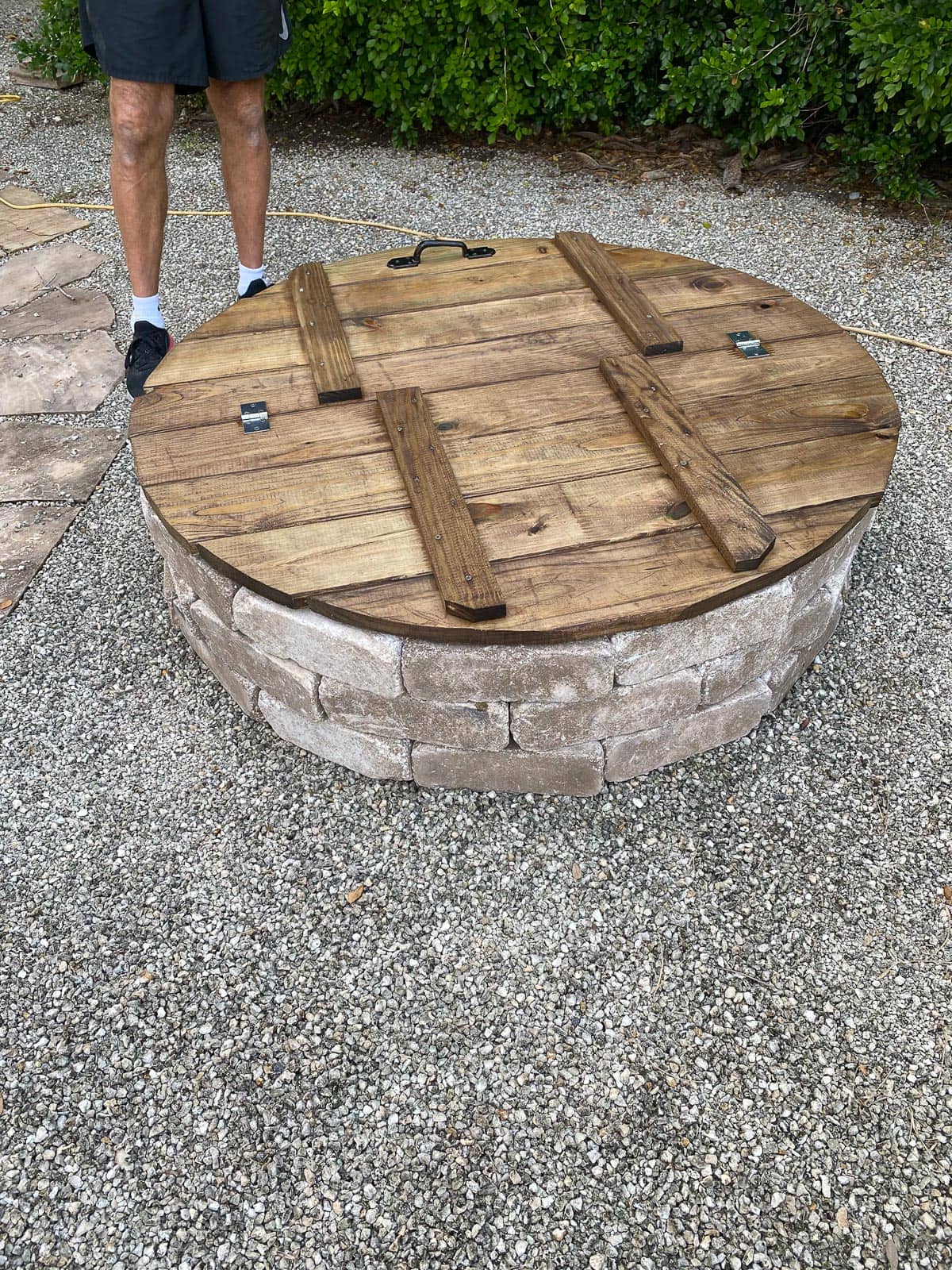 completed outdoor fire pit