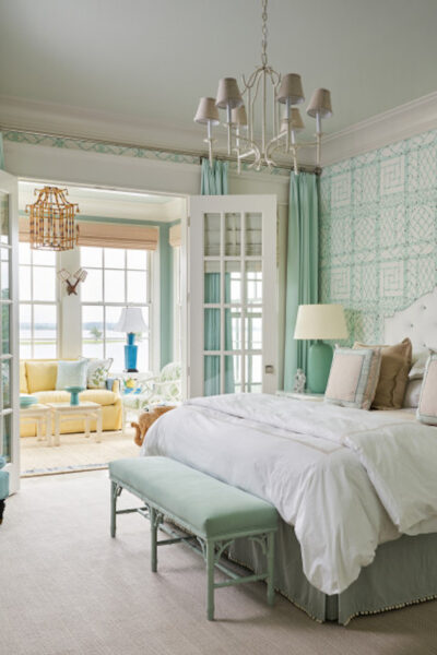 coastal style home bedroom