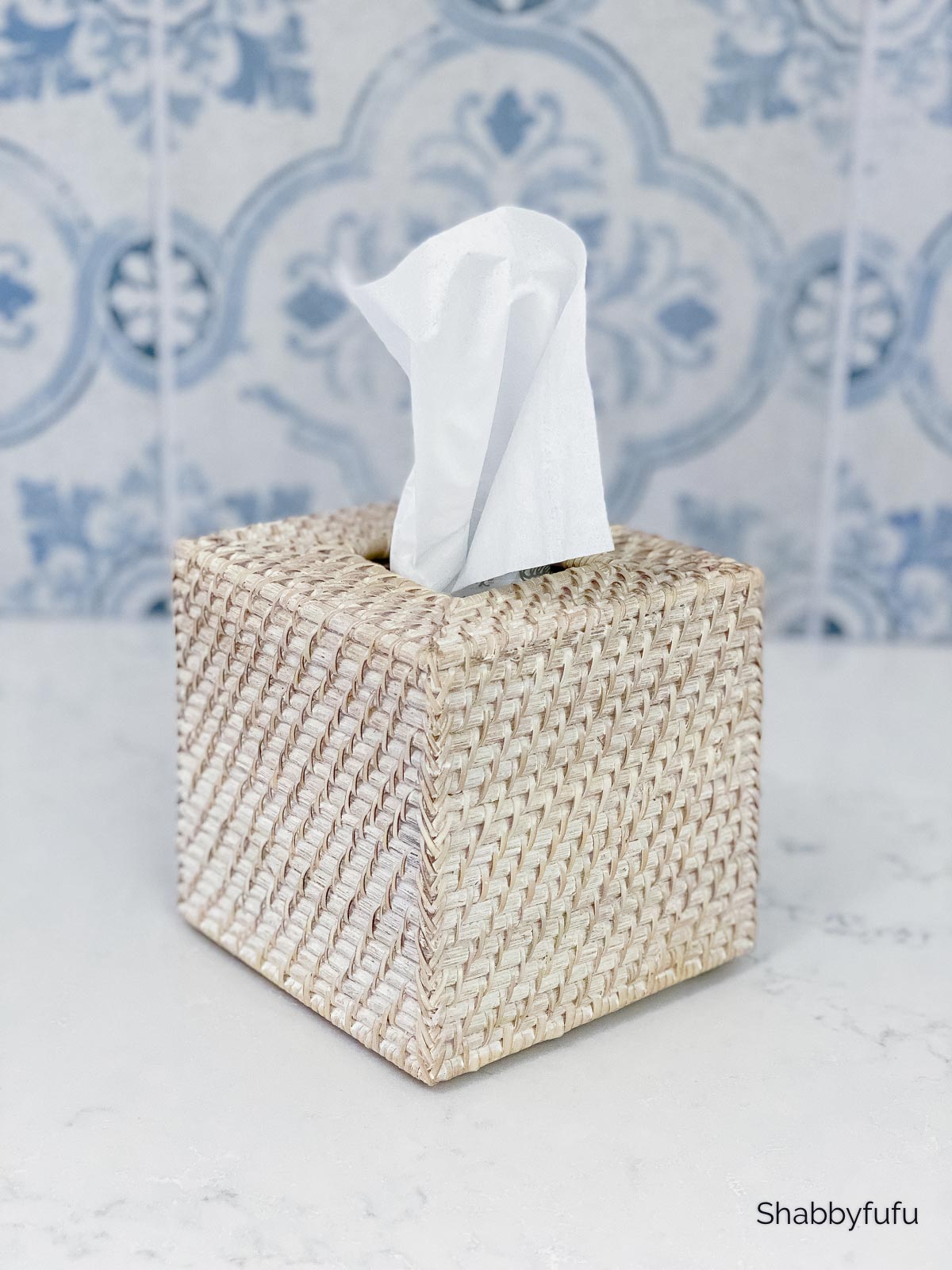 rattan tissue box cover