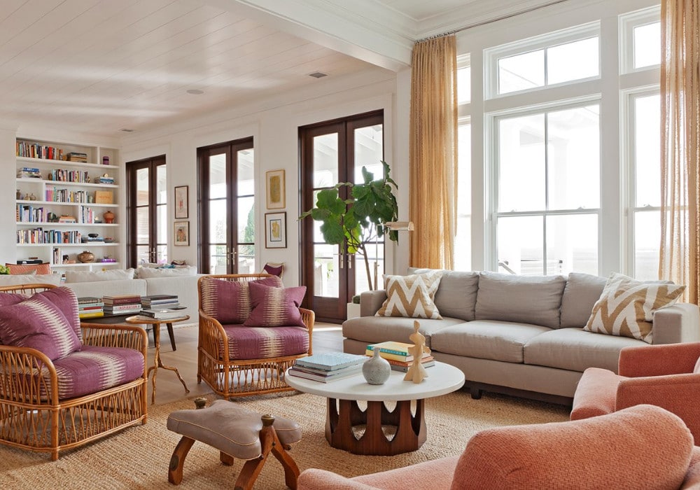 Living room in the palm beach style by Julia Lynn