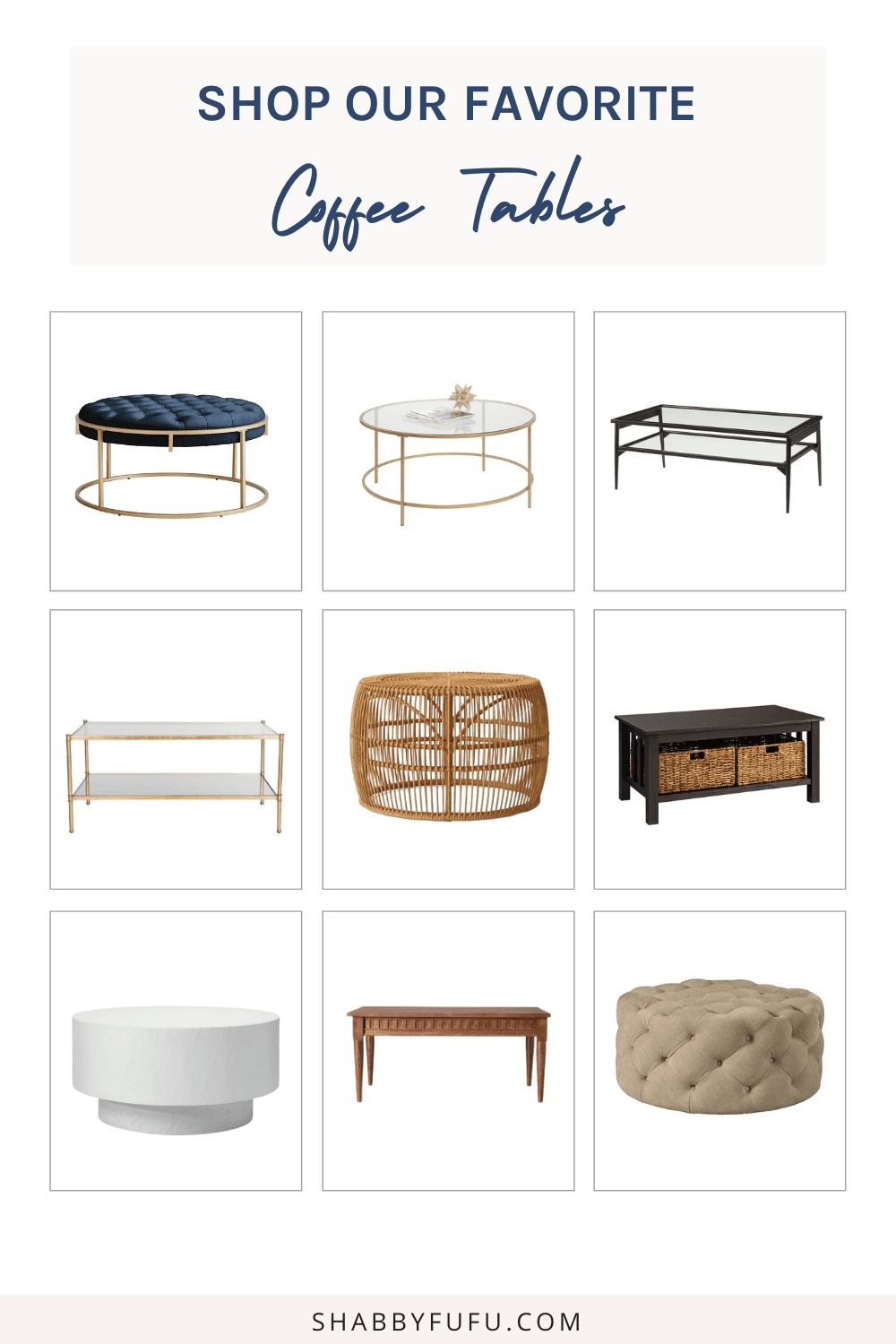 shop for updated coffee tables
