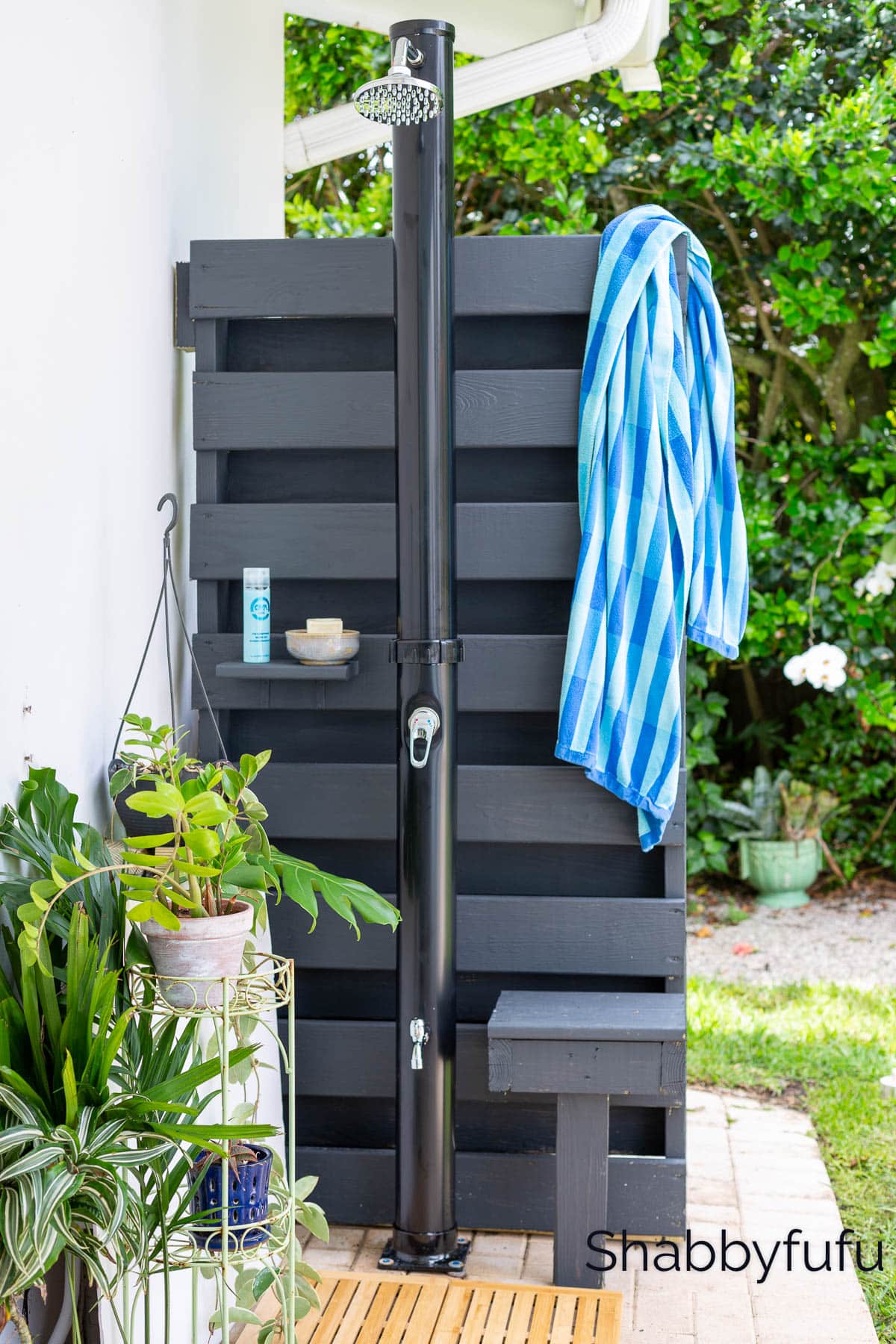 outdoor shower privacy screen