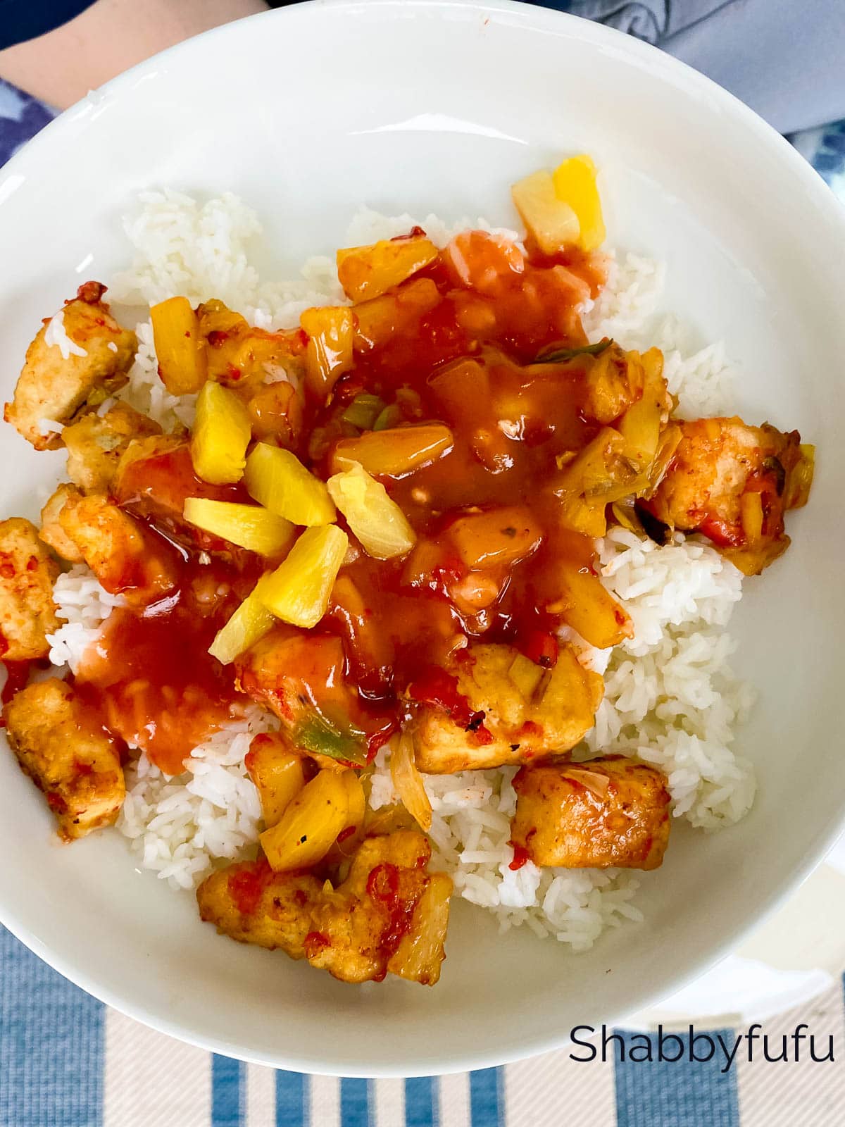 sweet and sour vegan Chinese chicken recipe