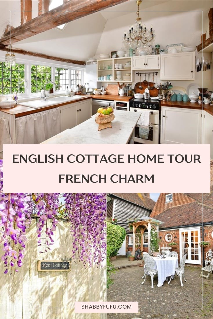 English cottage home tour with French charm