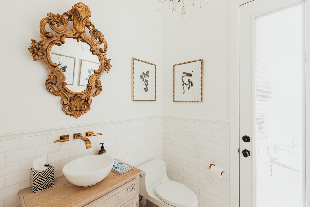 powder room - French country charm