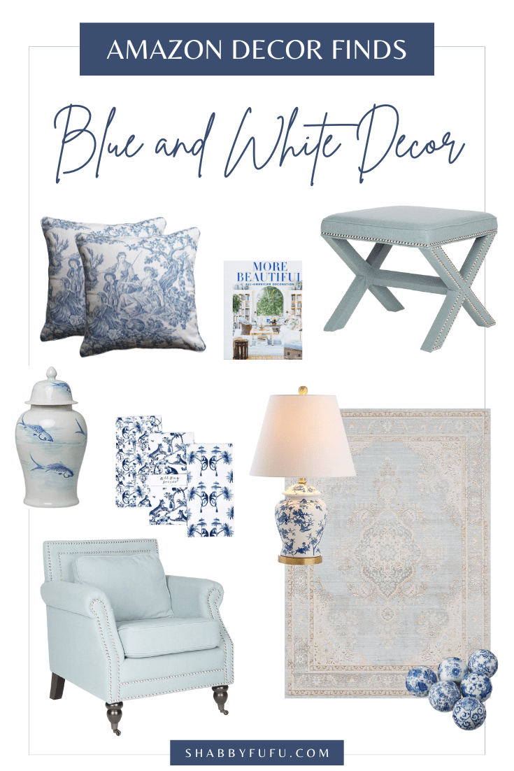 Blue and White Decor For A Casual Chic Home