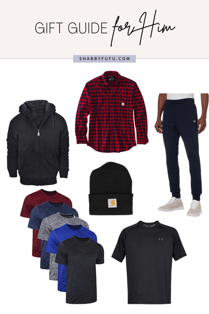 gift guide for men featuring sport clothes